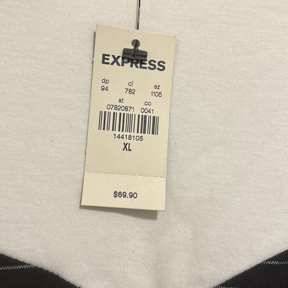 NWT Express Black and White Stripes Wear to Work Dress Women Size XL - Picture 3 of 13